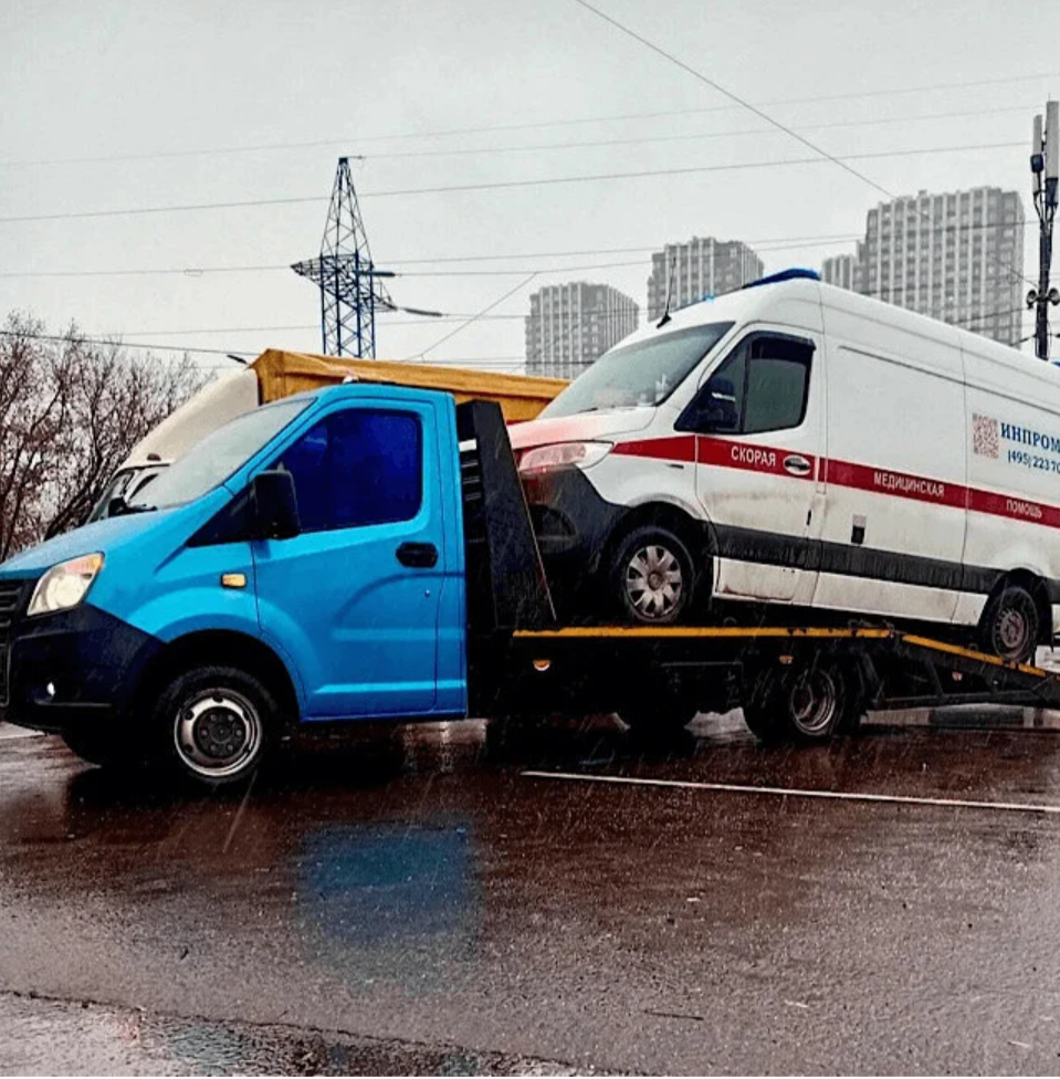 Эвакуация машины скорой помощи