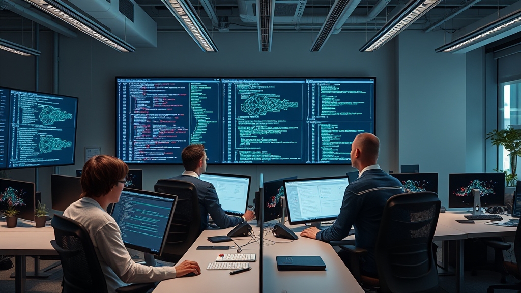 Исследователи ИИ в торонтском офисе работают с нейросетями