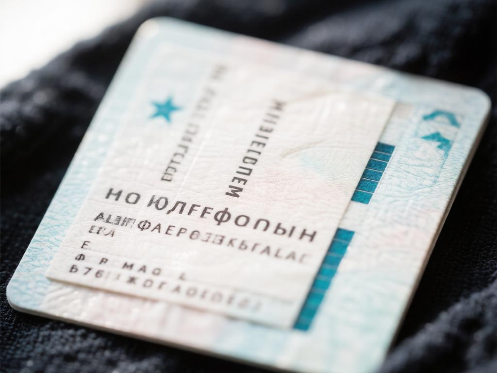 Крупный план страницы паспорта с машиночитаемой зоной