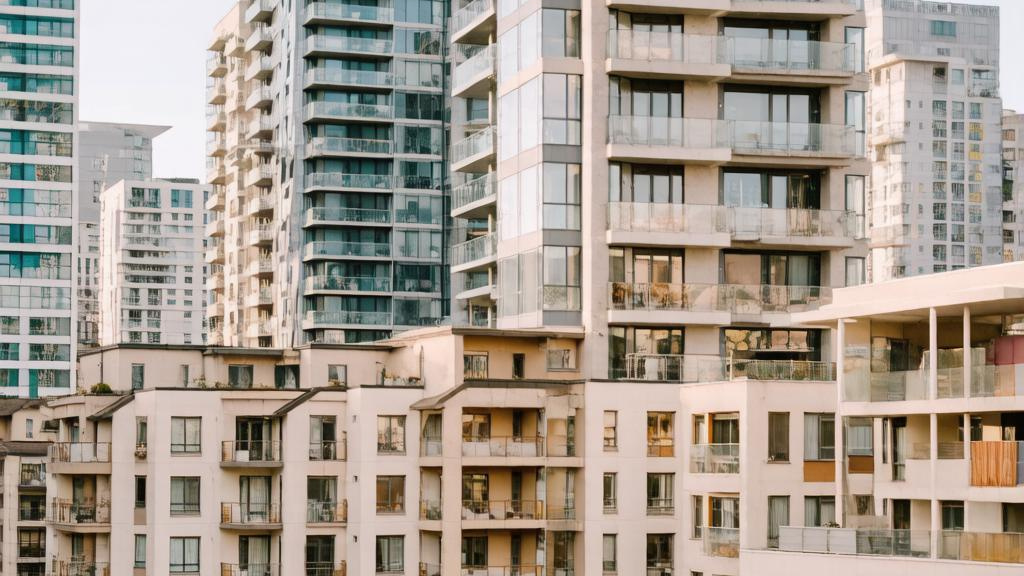 Высотные жилые дома рядом с более старыми застройками