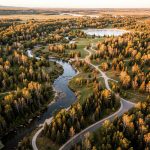 Fish Creek Provincial Park aerial view