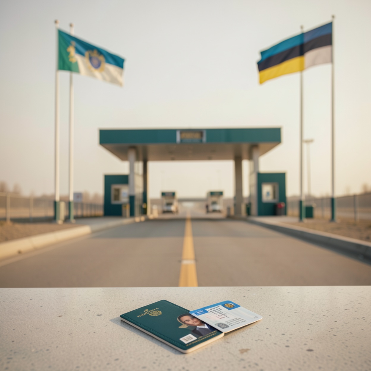 Паспорт и карта жителя на столе